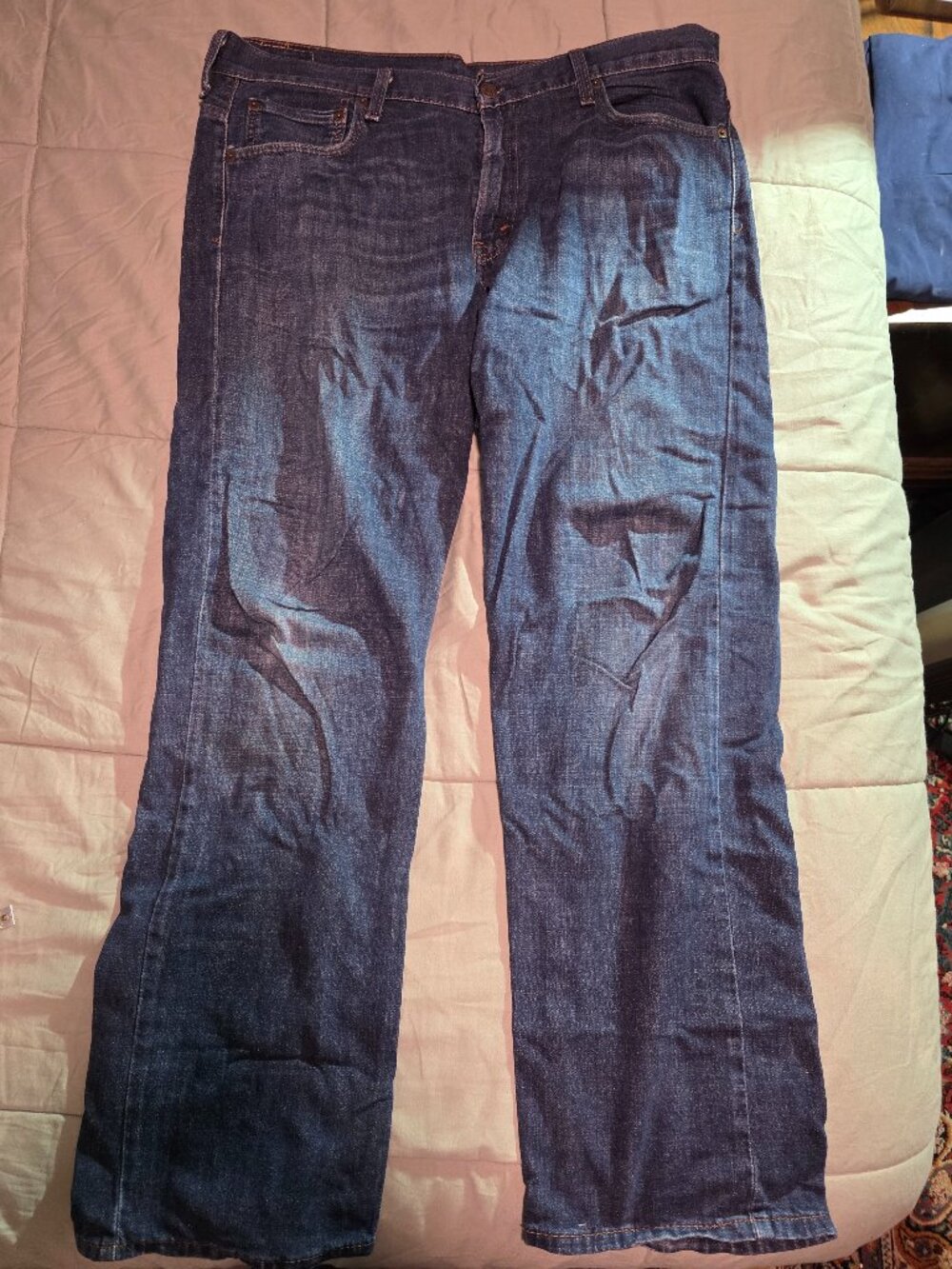 Levi's 569 Loose Straight Jeans Mens 34x32 Medium Indigo Denim Y2K